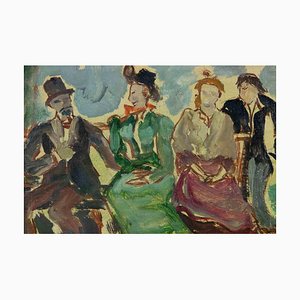 Amelia Da Forno Casonato, Amusements of Other Times, Oil on Board
