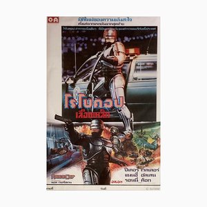 Póster de Robocop tailandés vintage, 1987