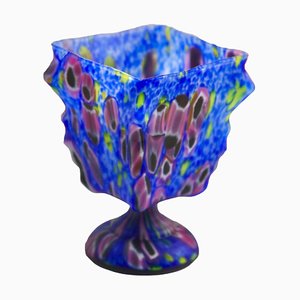 Vase Art Déco en Verre Stratifié de Scailmont, Belgique