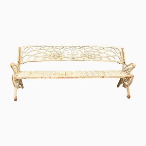 Banc de Jardin Art Nouveau en Fonte