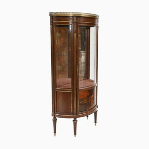 French Painted Vernis Martin Vitrine Display Cabinet, 1870s