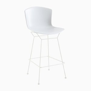Set of White Barstools by Harry Bertoia for Knoll International