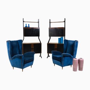 Lounge Chairs from ISA Bergamo, Italy, 1950s, Set of 2
