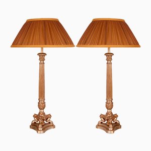 Vintage French Empire Table Lamps, 1970s, Set of 2