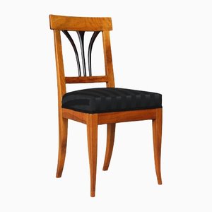 Brown Walnut Biedermeier Chair