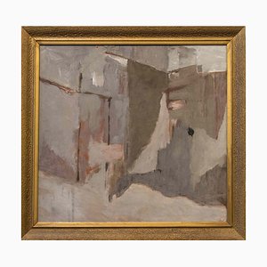Jerzy Świecimski, Peinture Abstraite, 20ème Siècle, Huile sur Toile, Encadrée