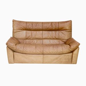 Dianthus Sofa in Leather by Michel Ducoy for Ligne Roset, 1978