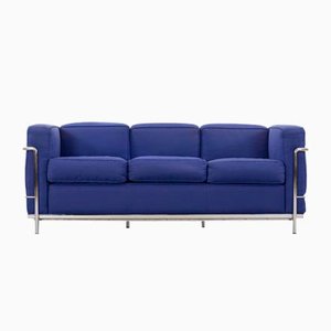 LC2 3-Seater Sofa by Charlotte Perriand & Le Corbusier for Cassina