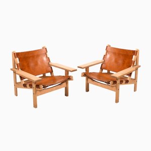 Model 168 Hunting Chairs by Kurt Østervig for Kp Møbler, 1960s, Set of 2