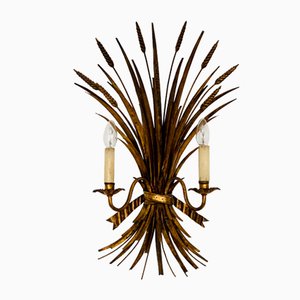 Hollywood Regency Gilded Wall Lamp by Hans Kögl, 1970s