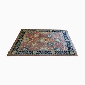 Large Vintage Indian Traditional Hand-Knotted Rug