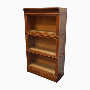 German Oak Bookcase with Folding Doors in style of Globe Wernicke, 1900s