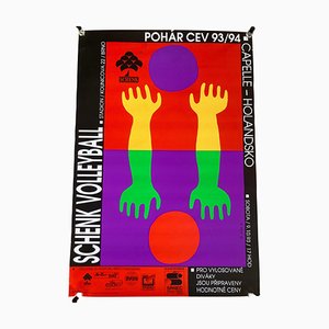 Volleyball Poster, Tschechoslowakei, 1993