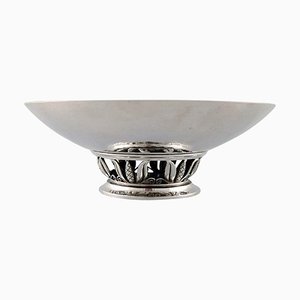Model Number 641b Compote in Hammered Sterling Silver from Georg Jensen