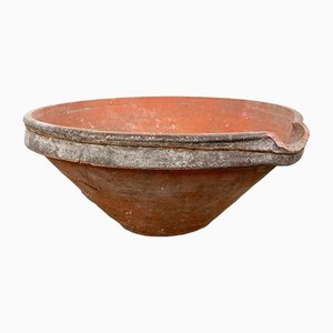 Antique French Terracotta Tian Mixing Bowl