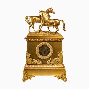 Restoration Period Clock with Horses