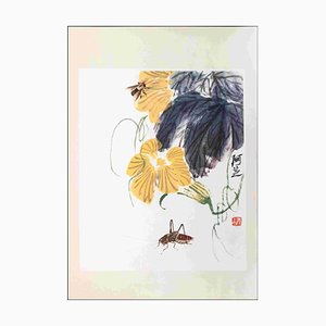 The Yellow Flower, Phototype Print, Mid-20th-Century