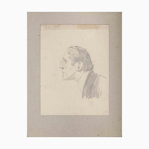 Charles Paul Renouard, Portrait d'un Homme, Original Drawing, Early 1900s