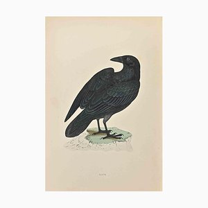 Alexander Francis Lydon, Raven, Woodcut Print, 1870
