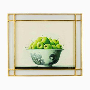 Zhang Wei Guang, Green Apples, Original Oil Painting, 2000s