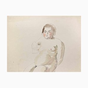 Hermann Paul, Nu de Femme, Dessin Original, Début du 20ème Siècle