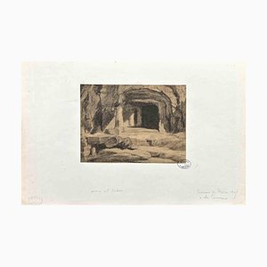 La Cervara, dibujo original, 1847