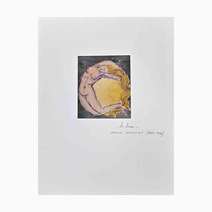 Gaston Touissant, La Lune, Original Drawing, Early 20th-Century