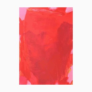 Italo Bressan, The Visible of the Invisible, Red Composition, Screenprint, 1989