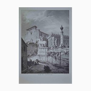 After G. Engelmann, Roman Temples, Early 20th Century, Offset Print
