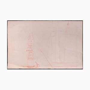 Gustave Bourgogne, Marie Franke, Bleistiftzeichnung, frühes 20. Jh