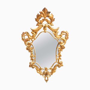 Espejo Cornucopia antiguo dorado, siglo XIX