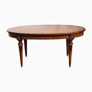 Vintage French Rosewood Marqueterie Coffee Table