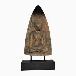 Thai Dväravatï Period Buddha Headstone, 9th-10th Century