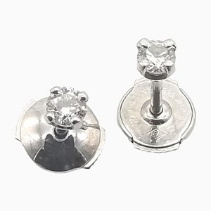 Earrings in 18K White Gold and Diamonds, Set of 2
