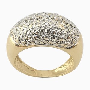 Ring aus 18 Karat Gelbgold mit Diamanten