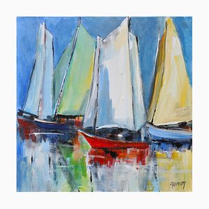 Liliane Paumier, The Sails, 2022, Acrylique sur Toile