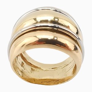 18K Two Tone Gold Ring