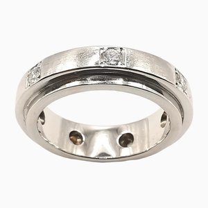 Wedding Ring in 18 Carat White Gold with Diamonds