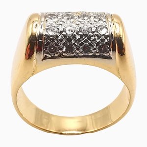Ring aus 18 Karat Gelbgold mit Diamanten
