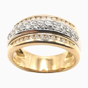 18 Carat Yellow Gold Ring with Diamonds