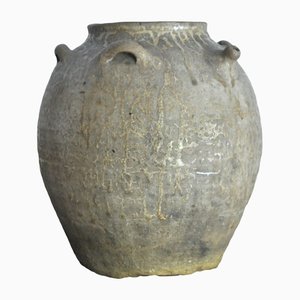 Late 17th or Early 18th Century Japanese Stoneware Jar from Bizen