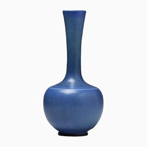 Blaue Vase von Berndt Friberg für Gustavsberg