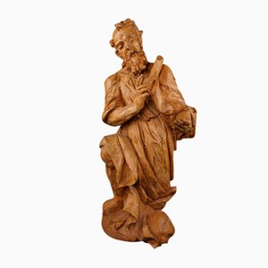 Large Wooden Statue of Saint Peter