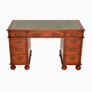 Antique Walnut Revival Desk in the style of William & Mary
