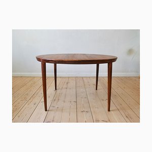 Mid-Century Danish Rosewood Round Coffee Table by Severin Hansen for Haslev Møbelsnedkeri, 1960s
