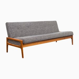 Cherry Wood Sofa with Folding Function, 1960s