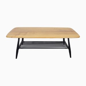 Coffee Table with Black Legs by Lucian Ercolani for Ercol