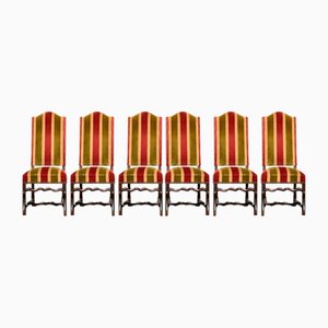 French Os De Mouton Dining Chairs, Set of 6