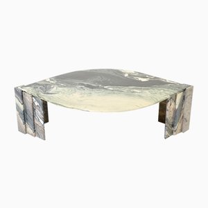 Large Eye Shaped Sicilian Marble Coffee Table, 1970s