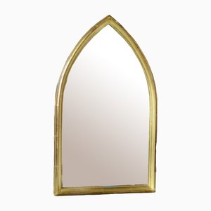 Böhmischer Vintage Spiegel mit goldenem Rahmen